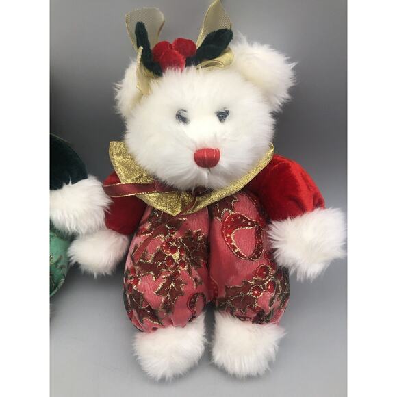 PBC International Rare Multicolor Bear Plushy Ornament Plush Holiday’s Themed 9" - Picture 3 of 16